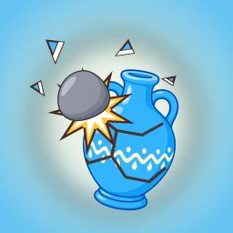 Ikon Slingshot Game: Vase Breaker